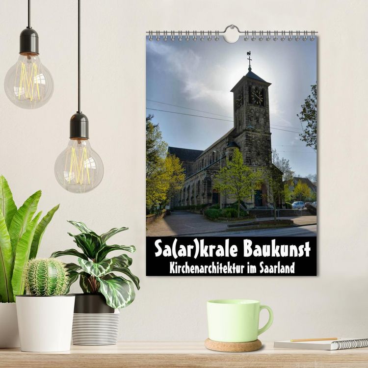Produktbild: Sa(ar)krale Baukunst - Kirchenarchitektur im Saarland (Wandkalender 2026 DIN A4 hoch), CALVENDO Monatskalender