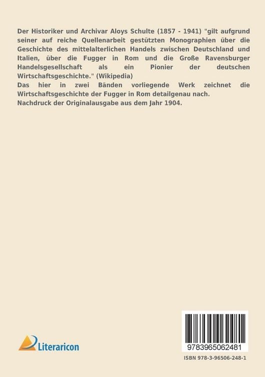 Produktbild: Die Fugger in Rom 1495 - 1523