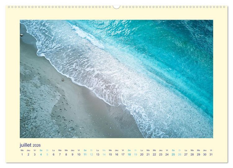 Produktbild: Les &icirc;les mythiques de Gr&egrave;ce - MILOS (Calendrier mural 2026 DIN A2 vertical), CALVENDO calendrier mensuel