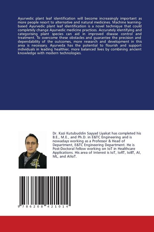 Produktbild: Machine Learning Based Ayurvedic Plant Leaf Identification