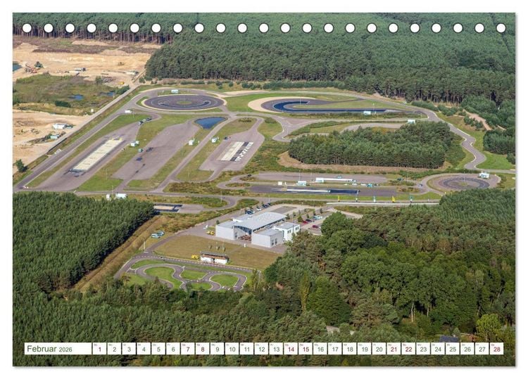 Produktbild: Der Fl&auml;ming aus der Vogelperspektive (Tischkalender 2026 DIN A5 quer), CALVENDO Monatskalender