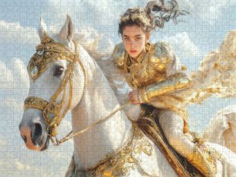 Produktbild: CALVENDO Puzzle Pferde | 1000 Teile Lege-Gr&ouml;&szlig;e 64x48cm Foto-Puzzle f&uuml;r gl&uuml;ckliche Stunden