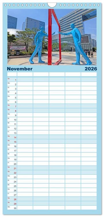 Produktbild: Familienplaner 2026 - Seoul - Stadt der Kontraste mit 5 Spalten (Wandkalender, 21 x 45 cm) CALVENDO