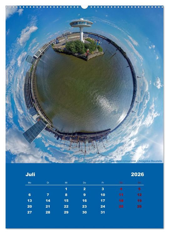 Produktbild: Planet Hafencity - Universum Hamburg (Wandkalender 2026 DIN A2 hoch), CALVENDO Monatskalender