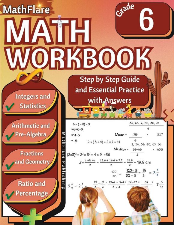 Produktbild: MathFlare - Math Workbook 6th Grade
