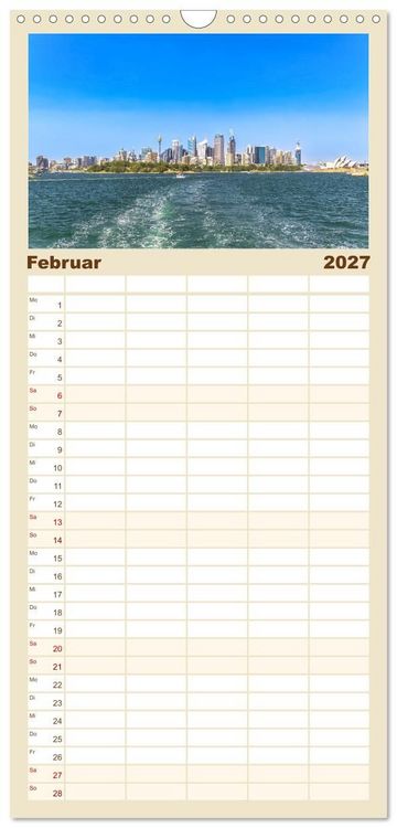 Produktbild: Familienplaner 2027 - Sydney - Pulsierendes Herz Australiens mit 5 Spalten (Wandkalender, 21 x 45 cm) CALVENDO