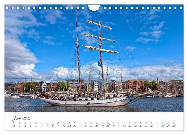 Produktbild: SAIL Amsterdam (Wandkalender 2026 DIN A4 quer), CALVENDO Monatskalender