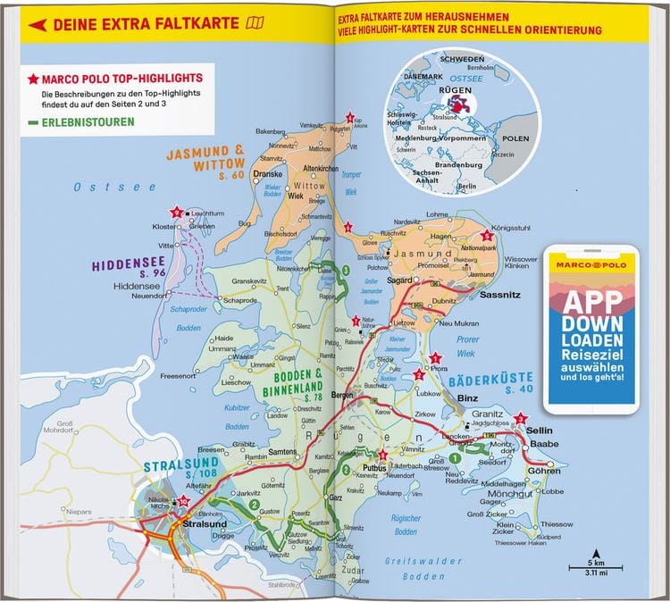 Produktbild: MARCO POLO Reisef&uuml;hrer R&uuml;gen, Hiddensee, Stralsund