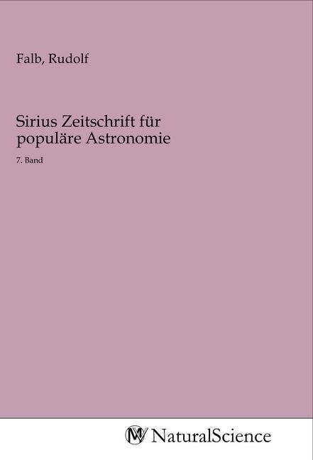 Produktbild: Sirius Zeitschrift f&uuml;r popul&auml;re Astronomie