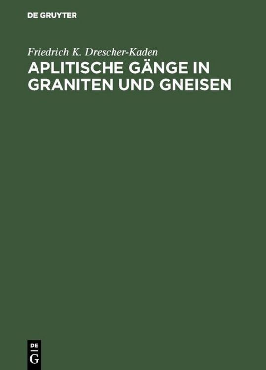 Produktbild: Aplitische G&auml;nge in Graniten und Gneisen