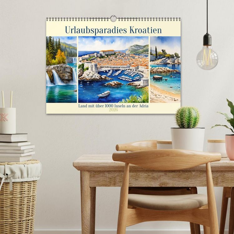 Produktbild: Urlaubsparadies Kroatien (Wandkalender 2026 DIN A3 quer), CALVENDO Monatskalender