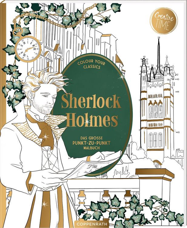 Produktbild: Sherlock Holmes - Das gro&szlig;e Punkt-zu-Punkt Malbuch (X)