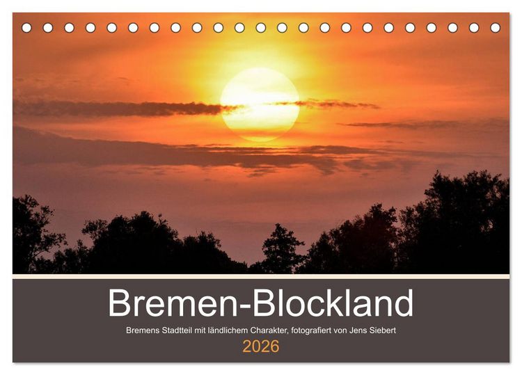 Produktbild: Bremen-Blockland (Tischkalender 2026 DIN A5 quer), CALVENDO Monatskalender
