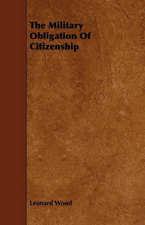 Produktbild: The Military Obligation Of Citizenship