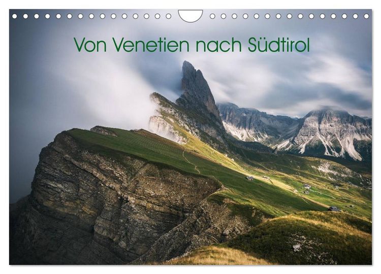 Produktbild: Von Venetien nach S&uuml;dtirol (Wandkalender 2026 DIN A4 quer), CALVENDO Monatskalender