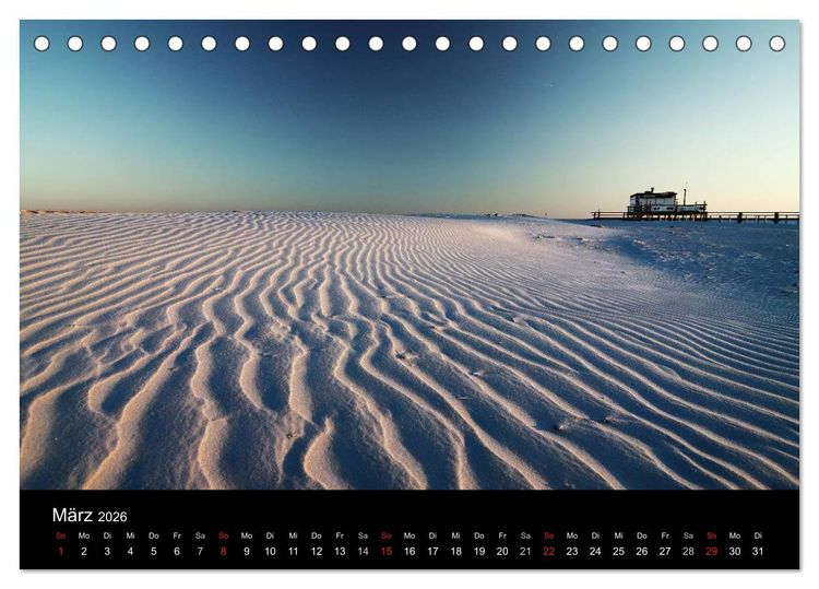 Produktbild: St. Peter-Ording (Tischkalender 2026 DIN A5 quer), CALVENDO Monatskalender