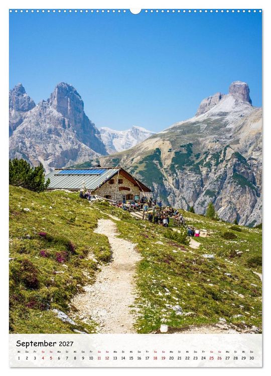 Produktbild: Rund um die... Drei Zinnen (Wandkalender 2027 DIN A2 hoch), CALVENDO Monatskalender