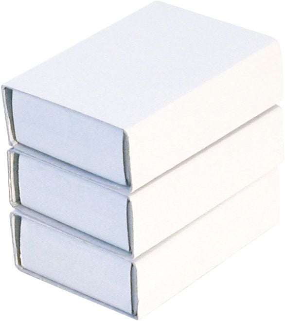 Produktbild: Folia  Streichholzboxen WEISS, size S, 10 St&uuml;ck