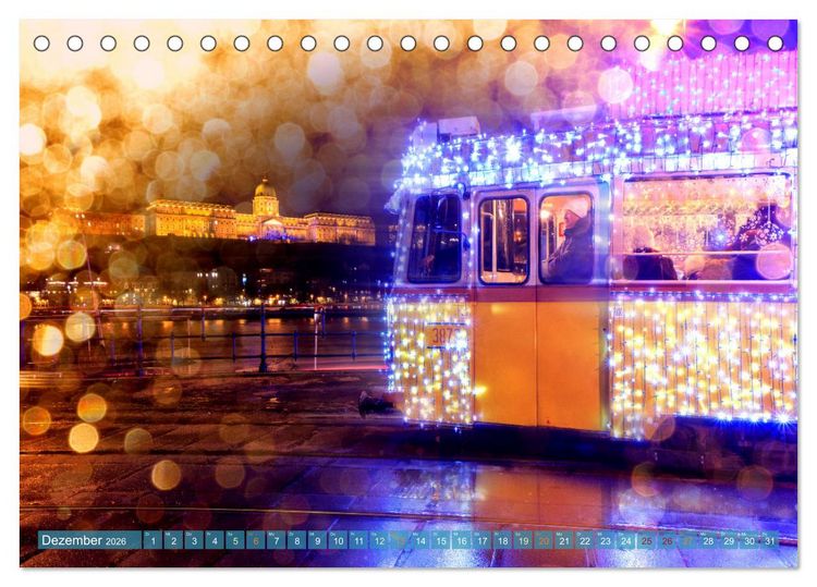 Produktbild: Romantisches Budapest - Ungarns sch&ouml;ne Hauptstadt an der Donau (Tischkalender 2026 DIN A5 quer), CALVENDO Monatskalender