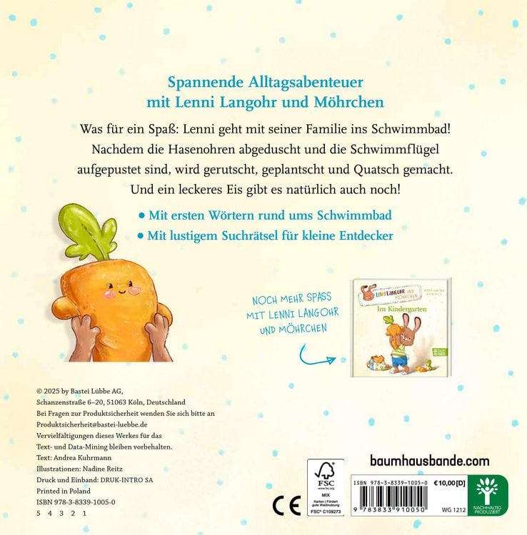 Produktbild: Lenni Langohr und M&ouml;hrchen im Schwimmbad