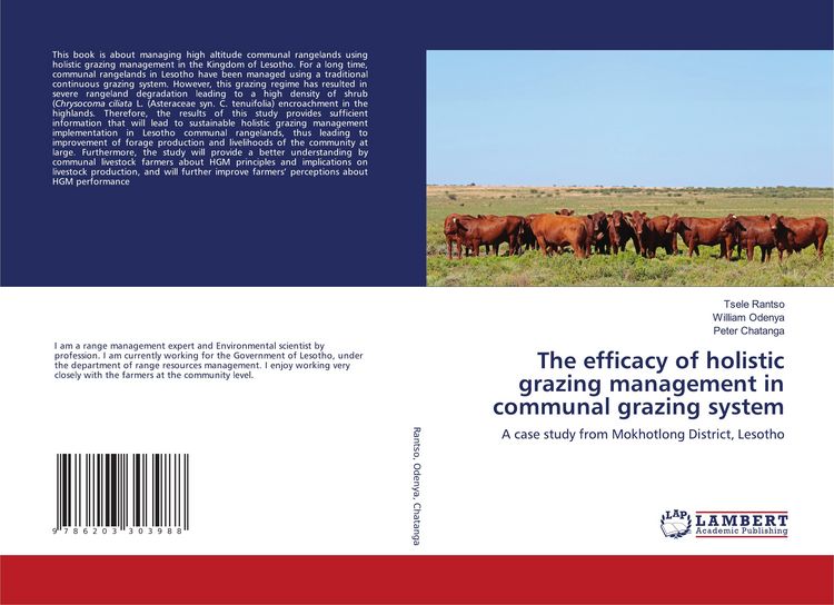 Produktbild: The efficacy of holistic grazing management in communal grazing system