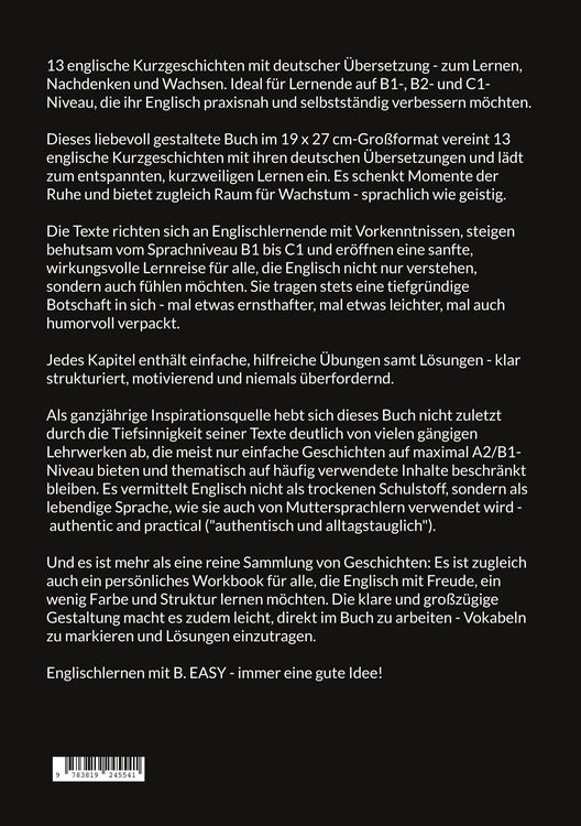Produktbild: 13 tiefsinnige Kurzgeschichten auf Englisch und Deutsch - f&uuml;r Herz und Verstand