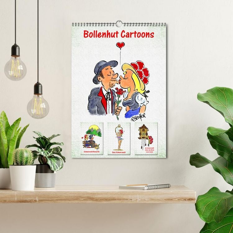 Produktbild: Bollenhut Cartoons (Wandkalender 2026 DIN A3 hoch), CALVENDO Monatskalender