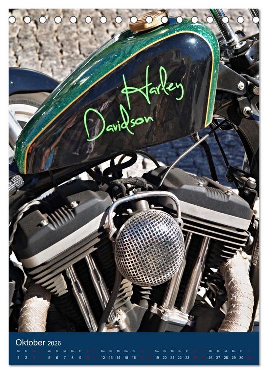 Produktbild: Mein Motorradkalender (Tischkalender 2026 DIN A5 hoch), CALVENDO Monatskalender