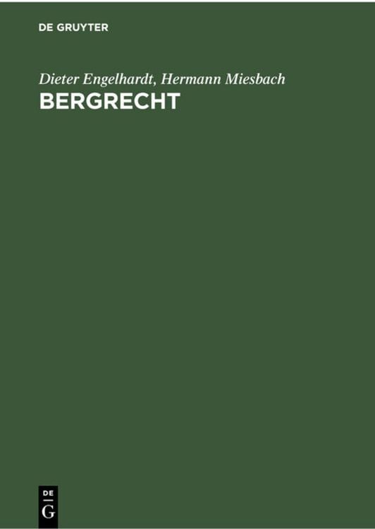 Produktbild: Bergrecht