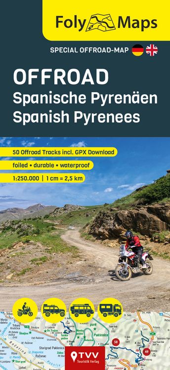 Produktbild: FolyMaps OFFROAD Spanische Pyren&auml;en 1:250 000