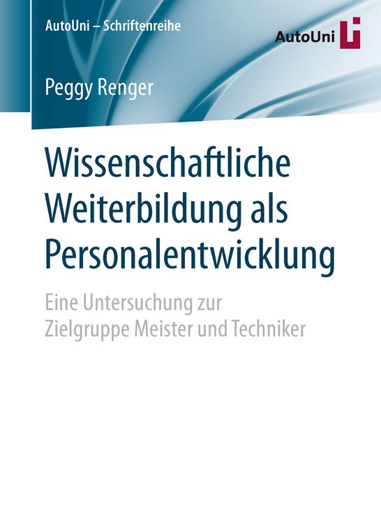 Produktbild: Wissenschaftliche Weiterbildung als Personalentwicklung