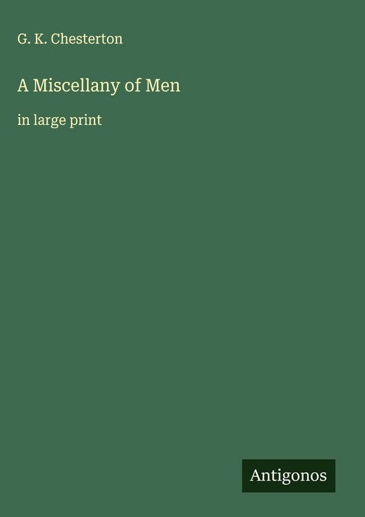 Produktbild: A Miscellany of Men