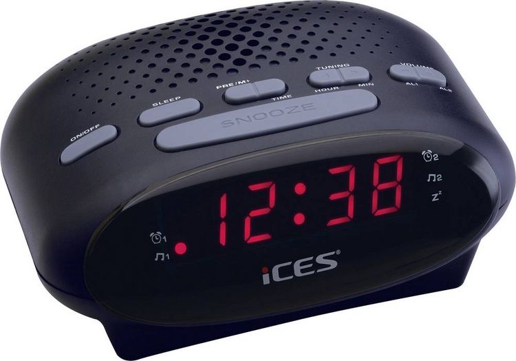 Produktbild: ICES Uhrenradio Ices ICR-210 black