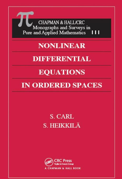 Produktbild: Nonlinear Differential Equations in Ordered Spaces