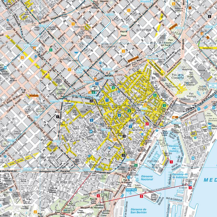 Produktbild: Freytag & berndt Innenstadtplan Barcelona 1:10.000