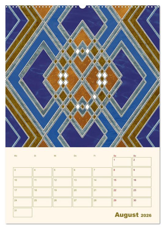 Produktbild: Art Deco Planer (hochwertiger Premium Wandkalender 2026 DIN A2 hoch), Kunstdruck in Hochglanz