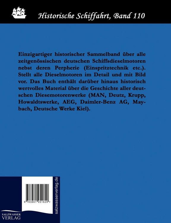 Produktbild: Alle deutschen Schiffsdieselmotoren