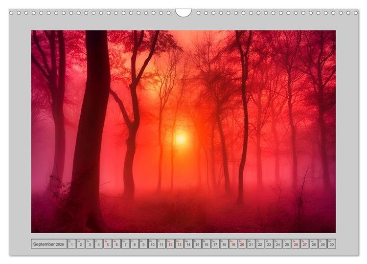 Produktbild: Tr&auml;umereien in Rot (Wandkalender 2026 DIN A3 quer), CALVENDO Monatskalender