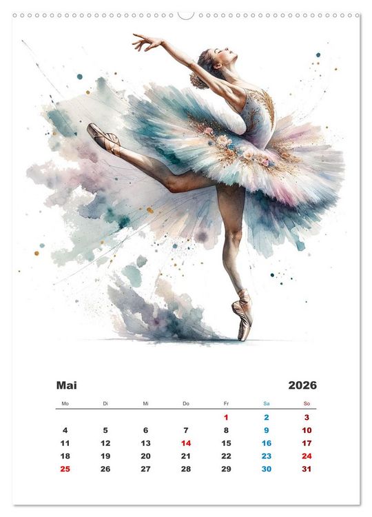 Produktbild: Tanz aus der Stille (Wandkalender 2026 DIN A2 hoch), CALVENDO Monatskalender