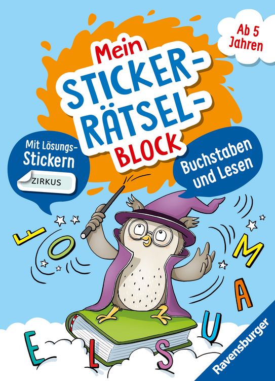 Produktbild: Mein Stickerr&auml;tselblock: Buchstaben und Lesen