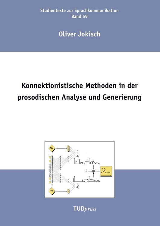 Produktbild: Konnektionistische Methoden in der prosodischen Analyse und Generierung