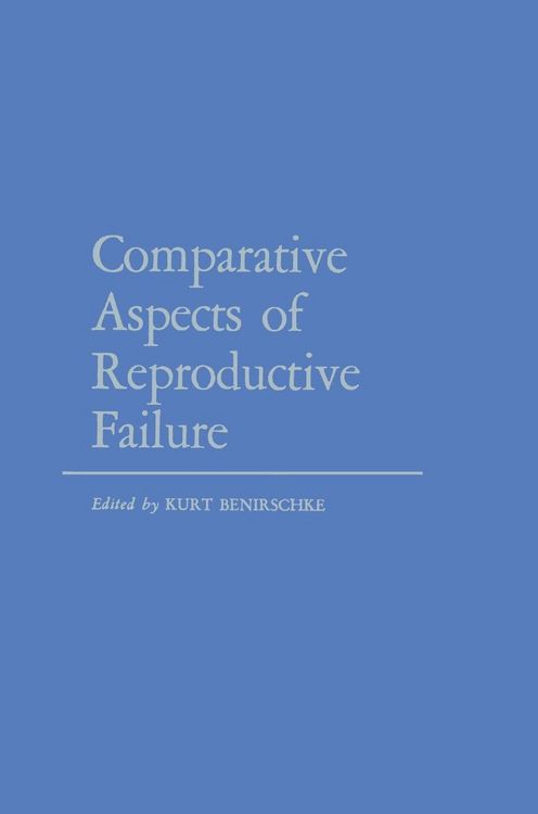 Produktbild: Comparative Aspects of Reproductive Failure