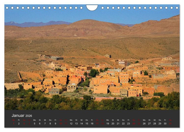 Produktbild: Marokko im Farbenrausch (Wandkalender 2026 DIN A4 quer), CALVENDO Monatskalender