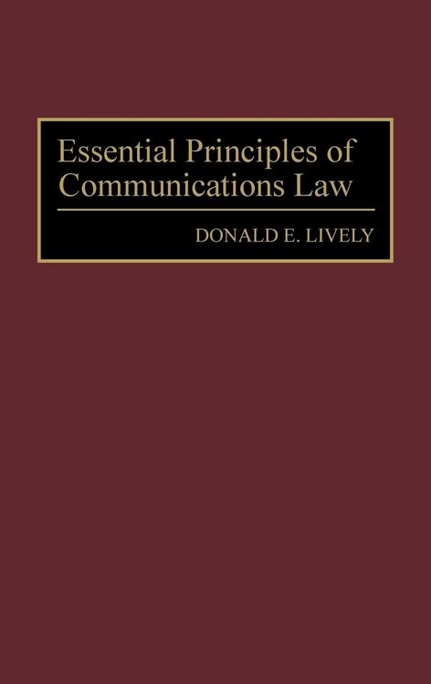 Produktbild: Essential Principles of Communications Law