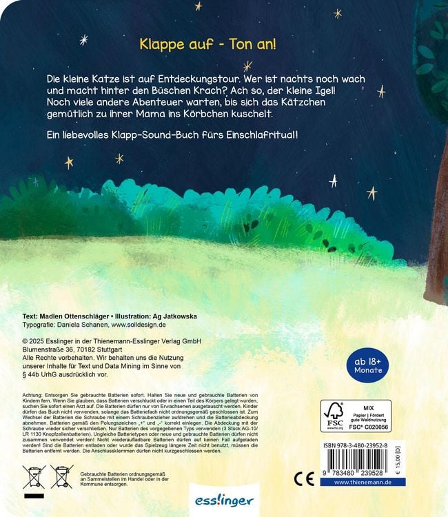 Produktbild: Mein Klapp-Sound-Buch: Wer ist wach und macht noch Krach?