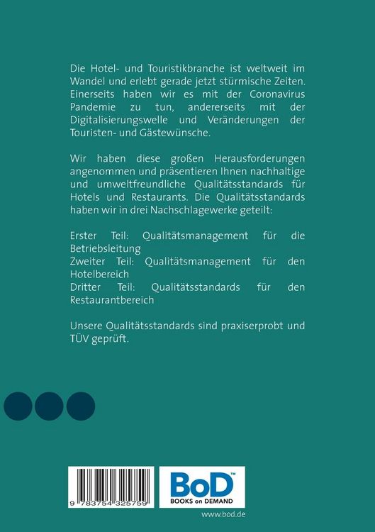 Produktbild: Nachhaltige und umweltfreundliche Qualit&auml;tsstandards f&uuml;r Hotels und Restaurants