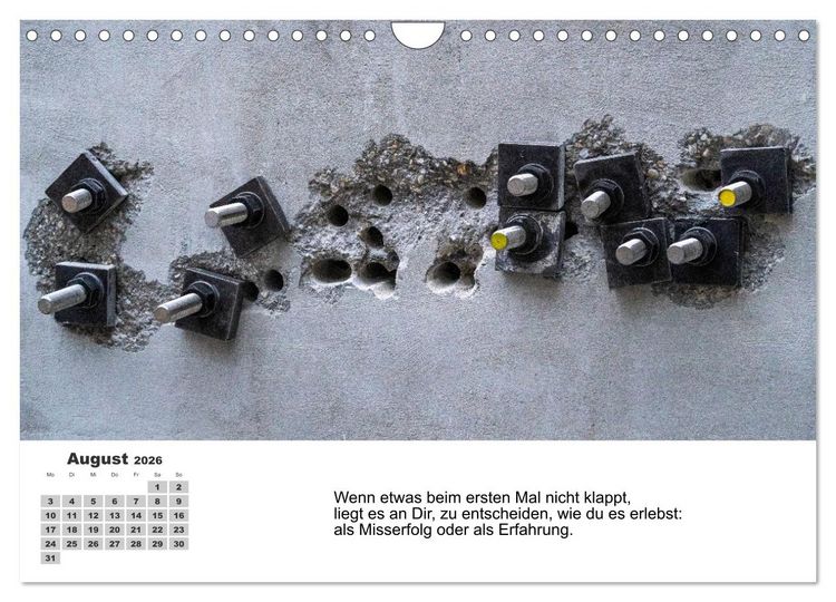 Produktbild: Spiritualit&auml;t in der Bauindustrie (Wandkalender 2026 DIN A4 quer), CALVENDO Monatskalender