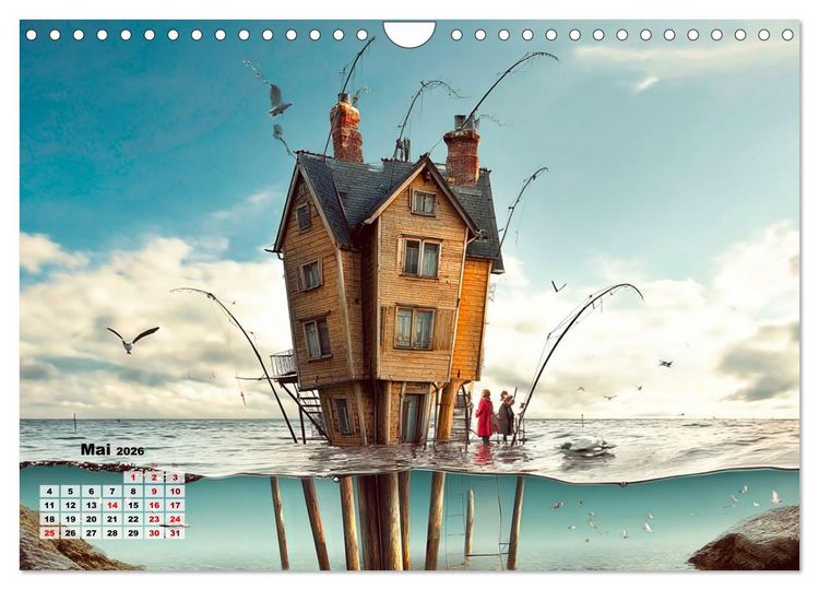 Produktbild: Ein Zuhause ist kein Winkelma&szlig;, sondern ein Gef&uuml;hl (Wandkalender 2026 DIN A4 quer), CALVENDO Monatskalender