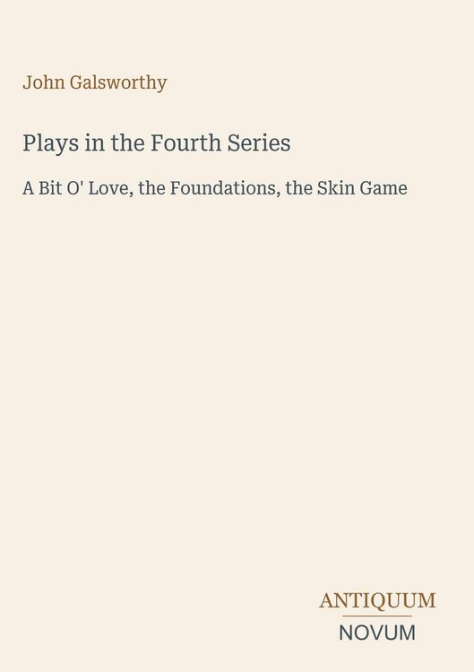 Produktbild: Plays in the Fourth Series