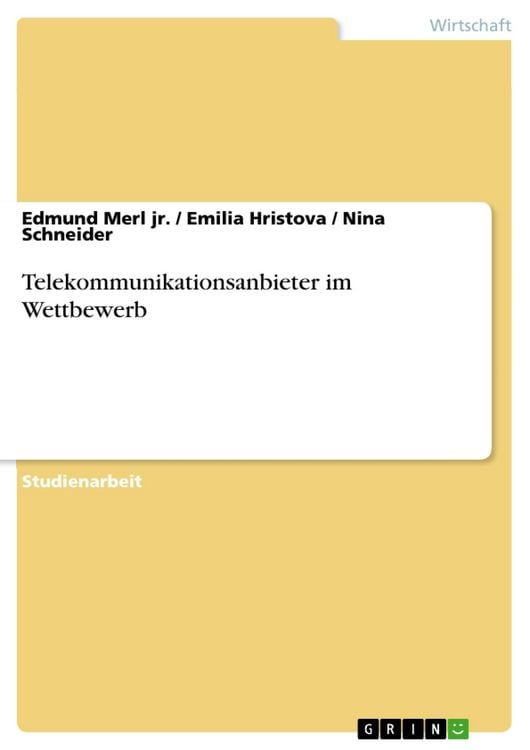 Produktbild: Telekommunikationsanbieter im Wettbewerb